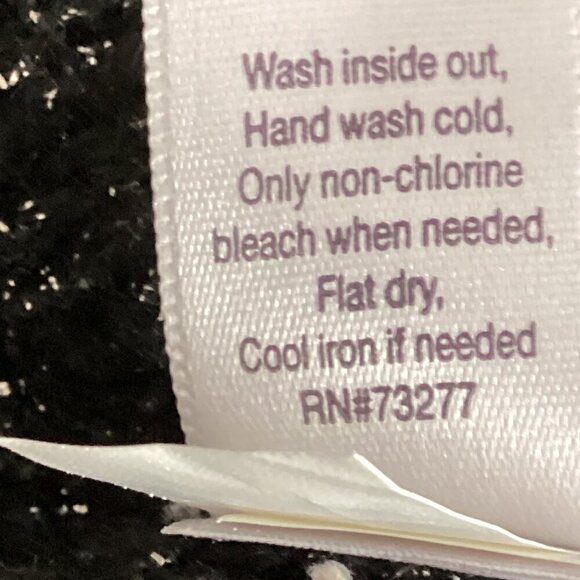 JLO/Jennifer Lopez Black Silver Sequin Shimmer Sweater Chiffon Tank Lined L 301N - Picture 7 of 8